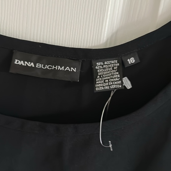 Dana Buchman Black Fitted Sleeveless Tank Top - Picture 2 of 7